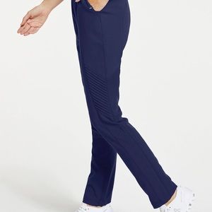 Jaanuu moto slim fit scrub pants navy